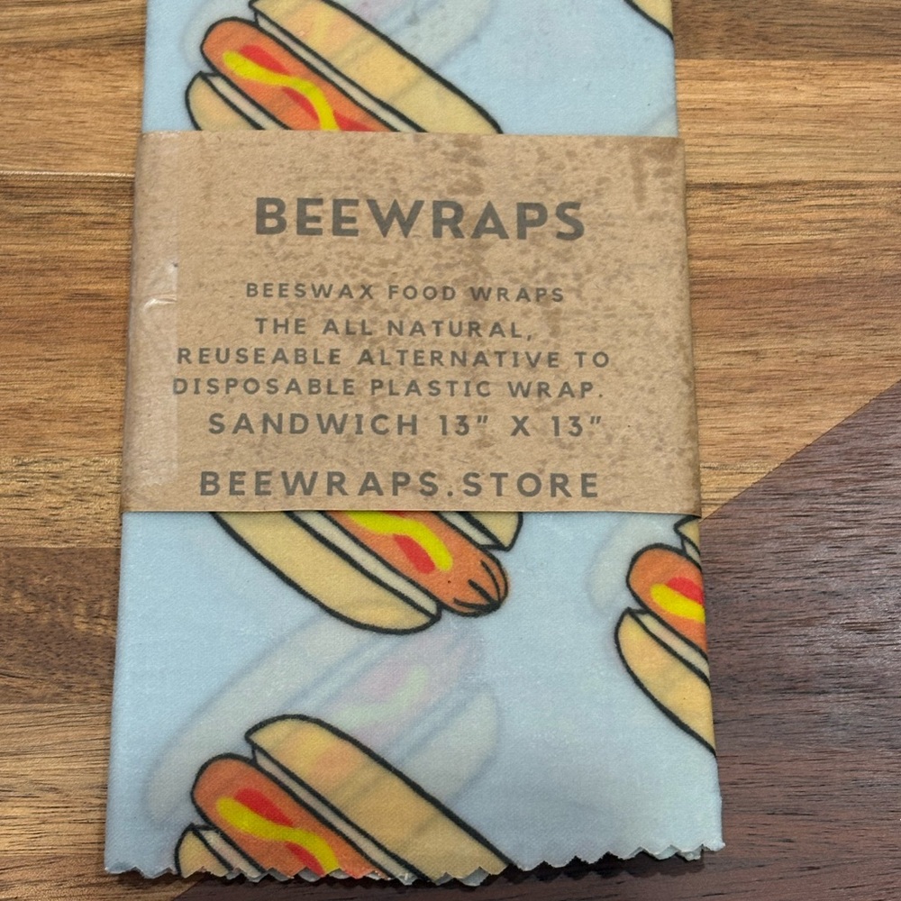Hot Dog Design Beeswax Food Wraps
